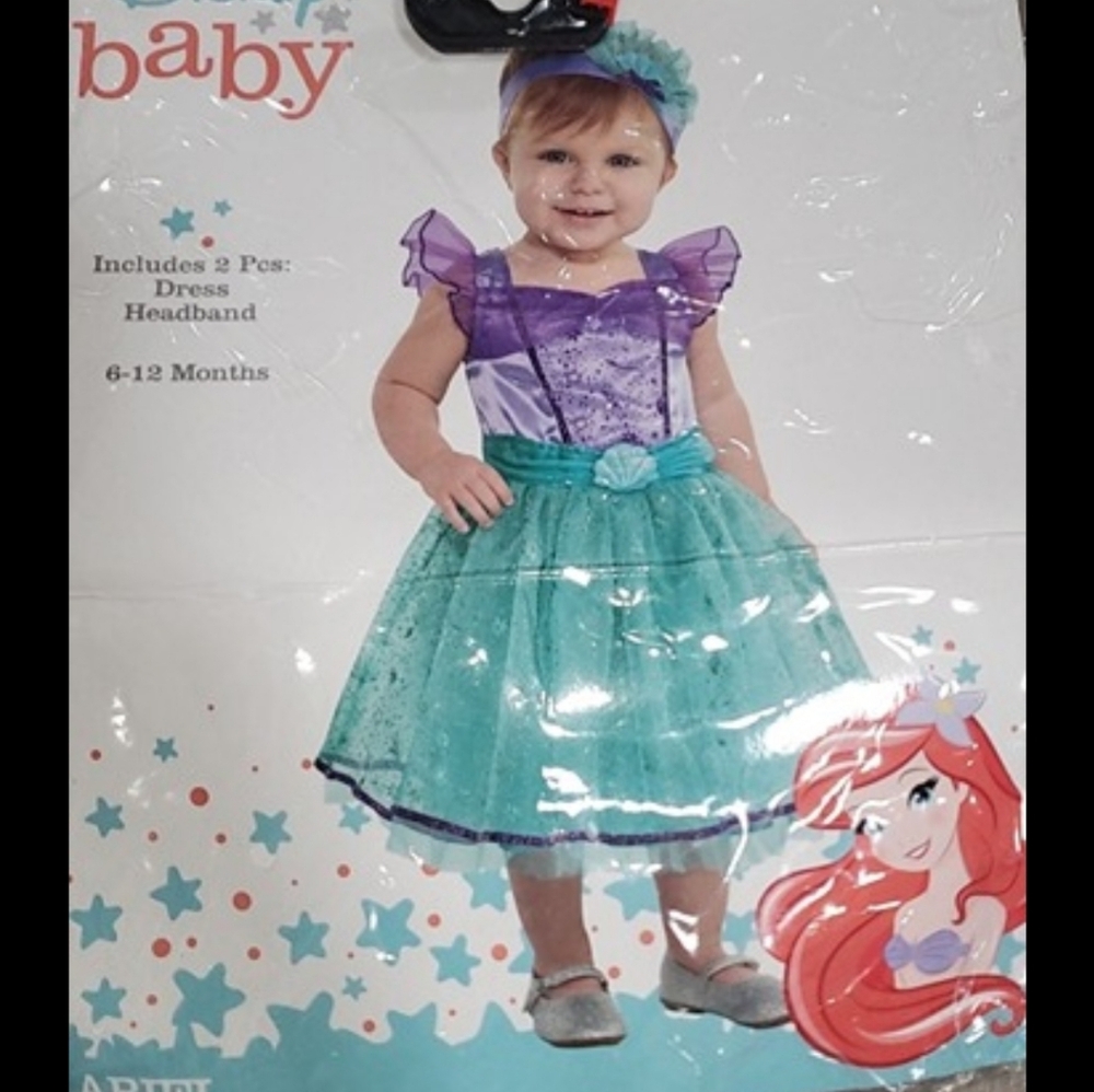 Disney Baby Ariel Costume - Purple and Teal